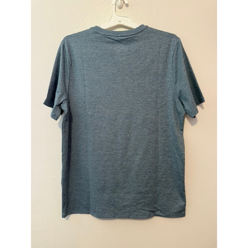 All in Motion Mens Soft Stretch T-Shirt Blue Heather S Moisture Wicking UPF 50+ - Picture 3 of 3